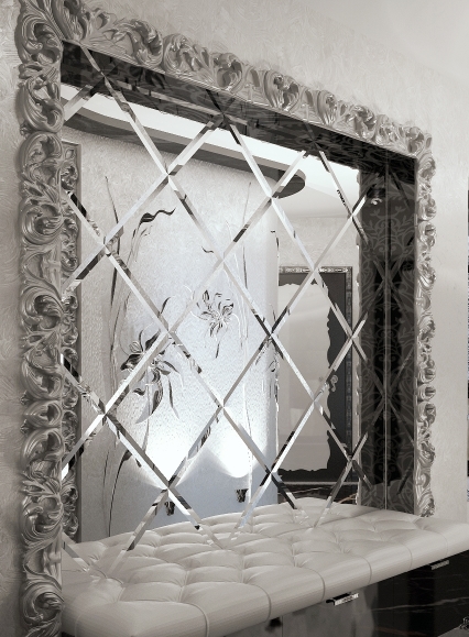 Зеркальное панно на стену для создания уникального и практичного дизайна недорого